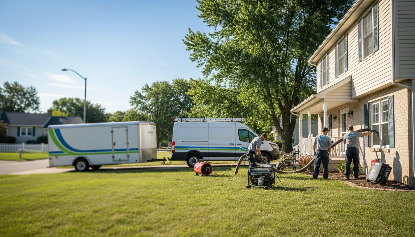 Flooded Basement Restoration And Cleanup With Repair in De Witt, NE near me